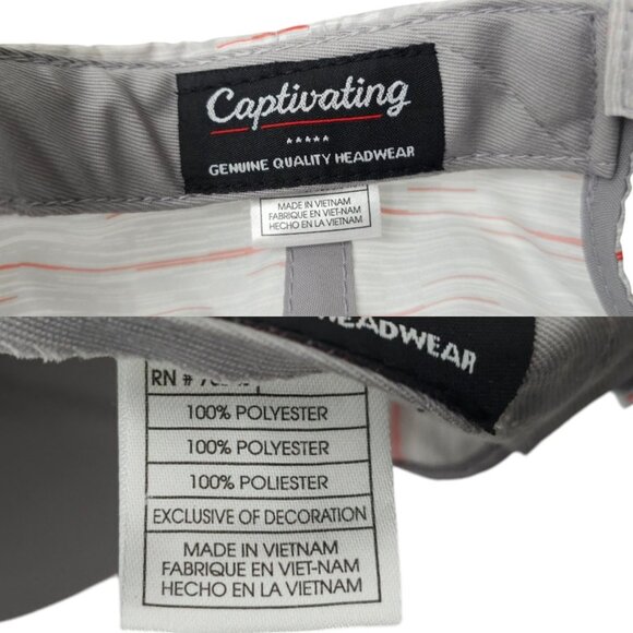 Utah Utes 3D Embroidered Logo Strapback Cap Trucker Baseball Gray Red Hat - Picture 8 of 13